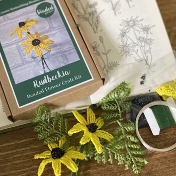 Rudbeckia Beaded Flower Craft Kit, 3 of 4