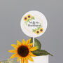 Personalised Wedding Cake Topper With Sunflowers, thumbnail 4 of 5