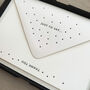 Set Of Eight 'Thank You' Dots Letterpress Notecards, thumbnail 1 of 2