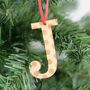Small Spotty Letter Hanging Decoration, thumbnail 3 of 7