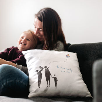 Personalised 'Enjoy The Little Things' Family Cushion, 2 of 7