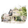 Wedding Venue Personalised Portrait, thumbnail 8 of 9