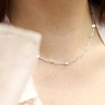 Sterling Silver Shimmer Necklace, 5 of 6