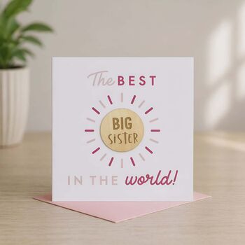 Best Big Sister Wildflower Gift For A New Sibling, 3 of 9
