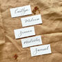 White Hand Calligraphy Place Cards, thumbnail 4 of 4
