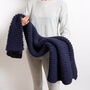 Garter Stitch Blanket Beginner Knitting Kit, thumbnail 1 of 6