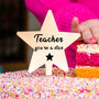 'Teacher You're A Star' Gold Star Cake Topper, thumbnail 2 of 6