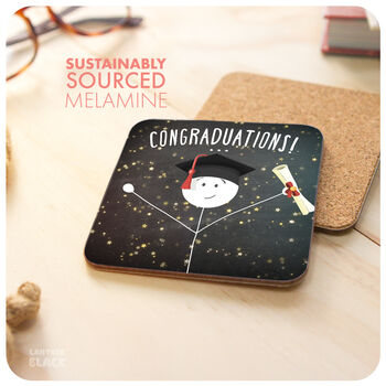 Fun Graduation Congratulations Gift Keepsake Coaster, 3 of 5