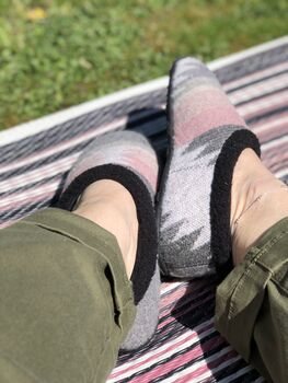 Kay Grey Pink Women's Slippers Indoor/Garden Shoes, 7 of 7