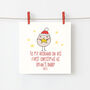 Husband On His First Christmas As A Daddy Personalised Card, thumbnail 1 of 4