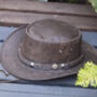 Soft Foldable Leather Hat Unisex, thumbnail 10 of 12