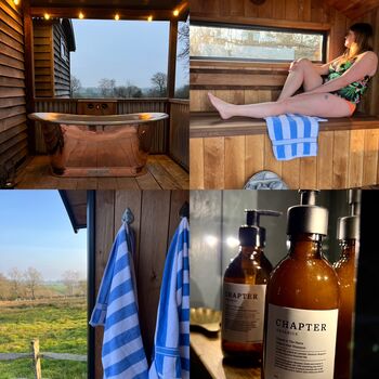 Dapple Shepherd Hut Ultimate Wellbeing Stay With Sauna And Outdoor Shower And Bath, 2 of 11
