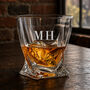 Monogrammed Quattro Twist Whisky Tumbler, thumbnail 1 of 3