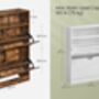 Three Tier Shoe Cabinet With Flip Doors And Shelf, thumbnail 10 of 12