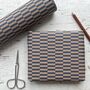 Navy Checkerboard Pattern Fibre 450 X 320mm Size Wrapping Paper Sheet, thumbnail 4 of 6