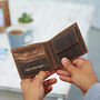 Personalised Best Man Buffalo Leather Wallet, thumbnail 3 of 7