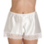 Lace French Knicker In Ivory Satin Bride Gift, thumbnail 1 of 3