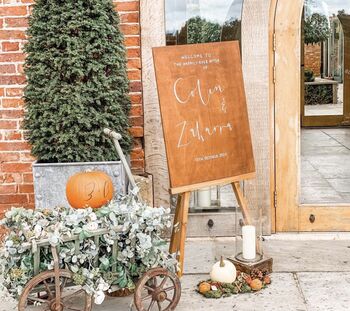 Large Wooden Wedding Welcome Sign, 3 of 3