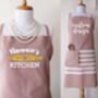 Personalised Cotton Kitchen Apron And Tea Towels, thumbnail 3 of 12