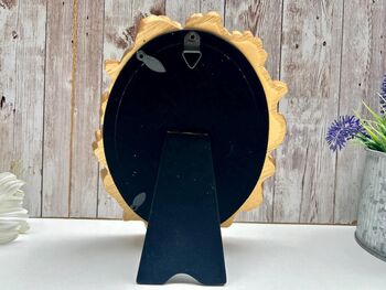 Elegant Gold Oval Floral Photo Picture Frame Holder 4x6 15x10cm Portrait Size, 6 of 8