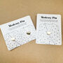 Modesty Pin, Heart Shaped Modesty Pin, Heart Little Brooch, thumbnail 3 of 6