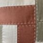 Linen Cushion, Earthy Colours, Hand Slow Stitch, thumbnail 4 of 5