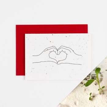 Love Heart Plantable Wedding Card, 2 of 7