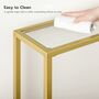 Tempered Glass Console Table Hallway Display Table, thumbnail 5 of 8