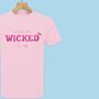 'A Little Bit Wicked' Glittery Teens/Adults T Shirt, thumbnail 4 of 12