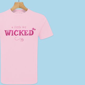 'A Little Bit Wicked' Glittery Teens/Adults T Shirt, 4 of 12