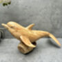 30cm Hand Carved Playful Dolphin Figurine Home Decor, thumbnail 2 of 12