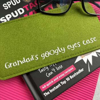 Personalised Googly Eyes Felt Glasses Case, 4 of 4
