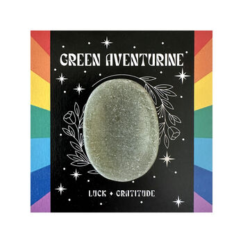 Friendship Crystal Green Aventurine Gift Boxed Stone, 3 of 5