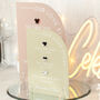 Modern Arch Love Story Acrylic 3D Wedding Sign, thumbnail 5 of 6