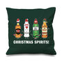 'Christmas Spirits' Christmas Cushion, thumbnail 5 of 8