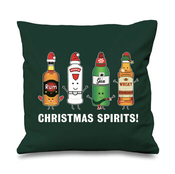 'Christmas Spirits' Christmas Cushion, 5 of 8