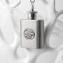 Personalised Silver Plated Lucky Sixpence Hip Flask, thumbnail 5 of 6