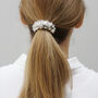 Gold Or Silver Crystal Studded Ponytail Cuff, thumbnail 4 of 6
