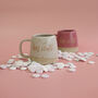 Hot Stuff Handmade Ceramic Mug, White Or Pink, thumbnail 3 of 8