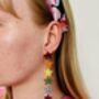 Pride Rainbow Star Glitter Earrings / Festival Earrings / Lgbtq+ Pride Jewellery / Rainbow Glitter Gift, thumbnail 5 of 5