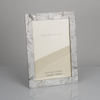 Honeycomb Cast Pewter Photo Frame, 2 of 6