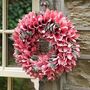 Christmas Blooms Floral Door Wreath, thumbnail 4 of 5