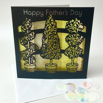 Fathers Day Card Laser Cut Vintage Mini, 7 of 7