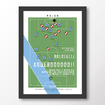 Manchester City Aguero 93:20 Goal Poster, 7 of 7