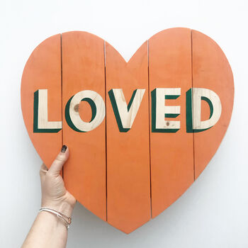 Loved Reclaimed Wooden Heart, 2 of 5