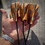 Set Of Three Copper Lily Garden Planter Stakes, thumbnail 5 of 10