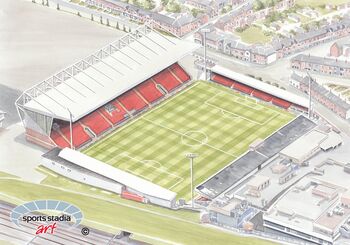 Crewe Alexandra Fc Gresty Road Stadium Art Print, 2 of 3