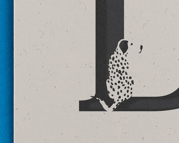 D Is For Dalmatian, Alphabet Card, 2 of 3