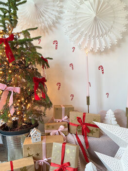 Candy Cane Christmas Door/Wall Stickers, 4 of 9