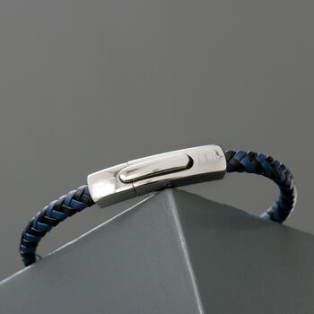 Mens Personalised Infinity Leather Bracelet, 2 of 6